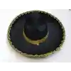 NessiWorld Altın Renk Şeritli Meksika Mariachi Latin Şapkası 55 cm Çocuk