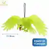 Asılabilir Lateks Kartal Dekor Süsü Yeşil 17-18 cm