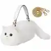 B&D Kedi El Çantası Beyaz
