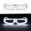 Beyaz LED Işıklı Parti Gözlüğü 3 Modlu – Gece Eğlence Gözlüğü