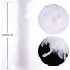 Beyaz Renk Kabarık Kalın Otriş Boa Tüy 6 cm Genişlik 180-200 cm Uzunluk