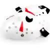 Beyaz Renk Kırmızı Çizgili Tam Yüz Hokey Jason Maskesi Hannibal Maskesi