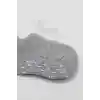 NessiWorld 2Li Sneakers Kaymaz Basic Penye Çorap BS20103 Gri Beyaz