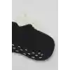 NessiWorld 2Li Sneakers Kaymaz Basic Penye Çorap BS20103 Siyah Ekru