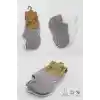 NessiWorld 2Li Sneakers Kaymaz Colours Penye Çorap BS20104 Gri Beyaz