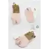 NessiWorld 2Li Sneakers Smile Penye Çorap BS20106 Pembe Ekru