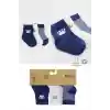 NessiWorld 3Lü Penye Soket Çorap BS10110 İndigo