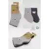 NessiWorld Bear Penye Soket Çorap 2Li BS10116 Gri