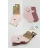 NessiWorld Bear Penye Soket Çorap 2Li BS10116 Pembe