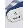 NessiWorld Puanlı Kaymaz Penye Soket Çorap 3Lü BS10108 İndigo