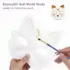 Boyanabilir Kedi Model Maske – Kendi Tasarımını Oluştur