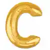 C Harf Folyo Balon Altın Renk  40 inç