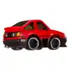CarTuned JDM Seri 2 1985-87 Sprinter Trueno GT-Apex AE86 - Siyah Kırmızı Araba