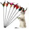 Çıngıraklı Tüylü Kedi Oyun Çubuğu