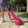 3 Tekerlekli Işıklı Maxi Scooter Pembe