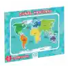 Dünya Haritası Frame Puzzle 35 Parça