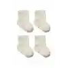 Fiyonklu Penye Soket Çorap 2li 10150 Naturel