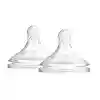 Geniş Ağız 2.Evre 2Li Silikon Biberon Emziği