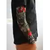 Giyilebilir Kol Dövmesi Çorap Dövme 3D Baskılı Kol Bacak Dövme 2 Adet Model 8