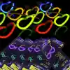 Glow Kalpli Fosforlu Gözlük 6’lı Renkli Set – Neon Parti