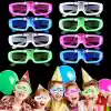 Glow Model 3 Farklı Fonksiyonlu Işıklı Parti Gözlüğü Karışık Renk 12 Adet