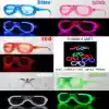 Glow Model Led Işıklı Parti Gözlüğü 3 Modlu 5 Renk 5 Adet