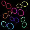 Glow Stick Parti Gözlüğü Glow Partisi Yuvarlak Şekilli Fosforlu Gözlük 6Adet NessiWorld