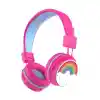 Gökkuşağı Desenli Bluetooth Kulak Üstü Kulaklık