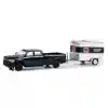 1/64 2023 Ram 2500 With Small Cargo Trailer Model Araba