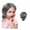 Gri Renk Yaşlı Peruğu Takma Saç Anneanne Babaanne Yetişkin Çocuk Uyumlu