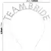 Gümüş Kaplama Kristal Taşlı Team Bride Taç 16x17 cm