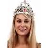 Gümüş Renk Plastik Prenses Tacı Kraliçe Tacı 60cm