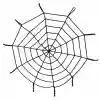 Halloween Cadılar Bayramı Örümcek Ağ Dekor Siyah 1.5 Metre