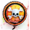 Halloween İskelet Kuru Kafa Folyo Balon 18 inç
