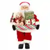 Hediye Paketi Taşıyan Noel Baba Dekoratif Biblo 45 cm