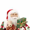 Hediye Paketi Taşıyan Noel Baba Dekoratif Biblo 45 cm