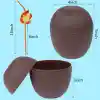 Hindistan Cevizi Hawaii Luau Aloha Pipetli İçecek Kabı Bardak 10x13 cm 1 Adet