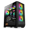 IROMX ORENDA BTX-50G3 500W 4x12CM ARGB FAN ATX 2xUSB2.0/1xUSB3.0 360MM SOĞUTUCU DESTEKLİ SİYAH KASA