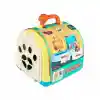 JND-3615 Taşıma Çantalı Hareketli Pilli Köpek Set (Pet Shop) -Vardem Oyuncak