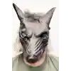 Kafaya Tam Geçmeli Lateks Mavi Gözlü Dişli Ağzı Açık Kurt Maskesi NessiWorld