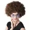 Kahve Renk Kıvırcık Afro Bonus Peruk
