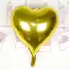 Kalp Uçan Balon Folyo Sarı 80 cm 32 inç