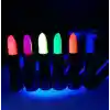 Karanlıkta Parlayan Yanan UV Neon Ruj Yüz Boyama 6 Adet 6 Renk
