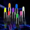 Karanlıkta Parlayan Yanan UV Neon Ruj Yüz Boyama 6 Adet 6 Renk