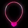 Karanlıkta Yanan Glow Stick Kalp Şekilli Kolye 6 Renk 6 Adet