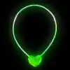Karanlıkta Yanan Glow Stick Kalp Şekilli Kolye 6 Renk 6 Adet