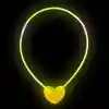 Karanlıkta Yanan Glow Stick Kalp Şekilli Kolye 6 Renk 6 Adet