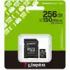 KINGSTON CANVAS SELECT PLUS 256GB MICRO SDHC CLASS10 150MB/s HAFIZA KARTI SDCS3/256GB