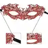 Kırmızı Dantel Masquerade Maskesi 5 No