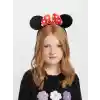 Kırmızı Fiyonklu Minnie Mouse Taç Fare Tacı Kafa Bandı